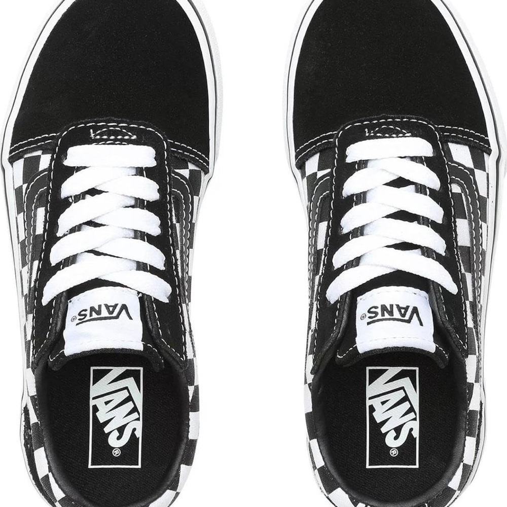 Vans Black/White Checker Youth Size 4